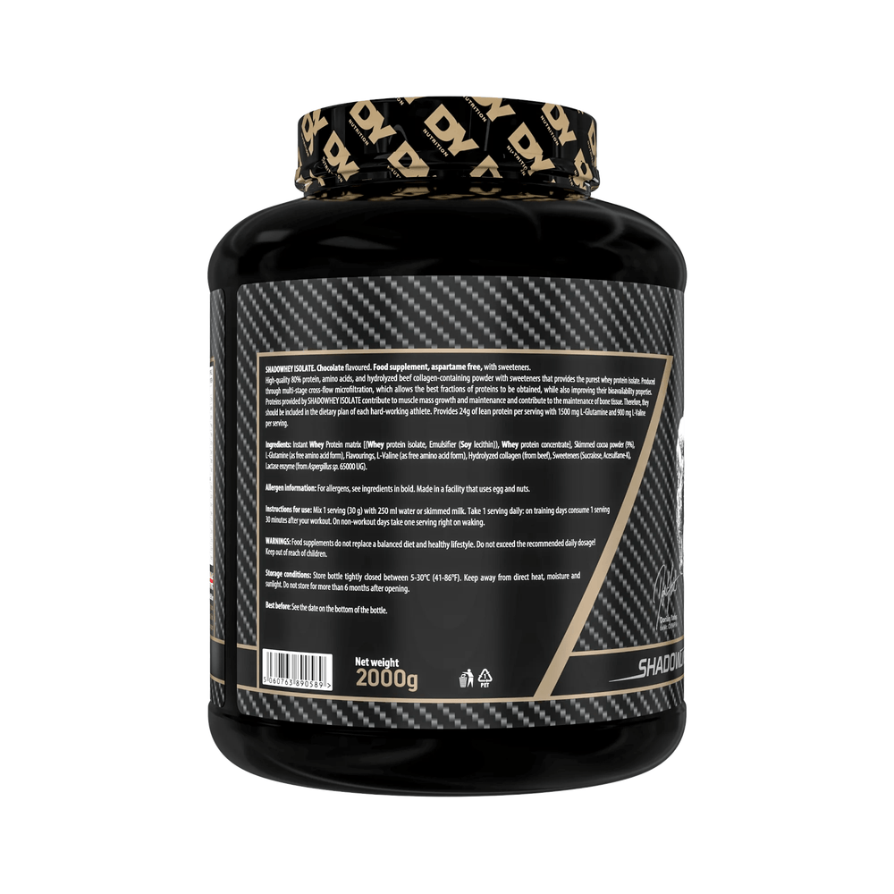 Shadowhey Isolate, DY Nutrition, 2 kg | Proteina Izolata din zer