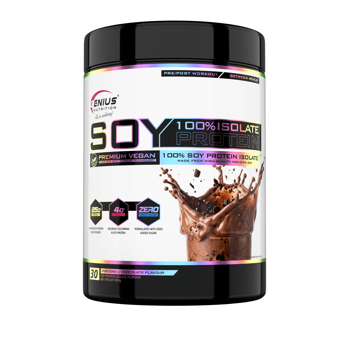 Soy Protein Isolate, Genius Nutrition, 900g | Izolat proteic din soia