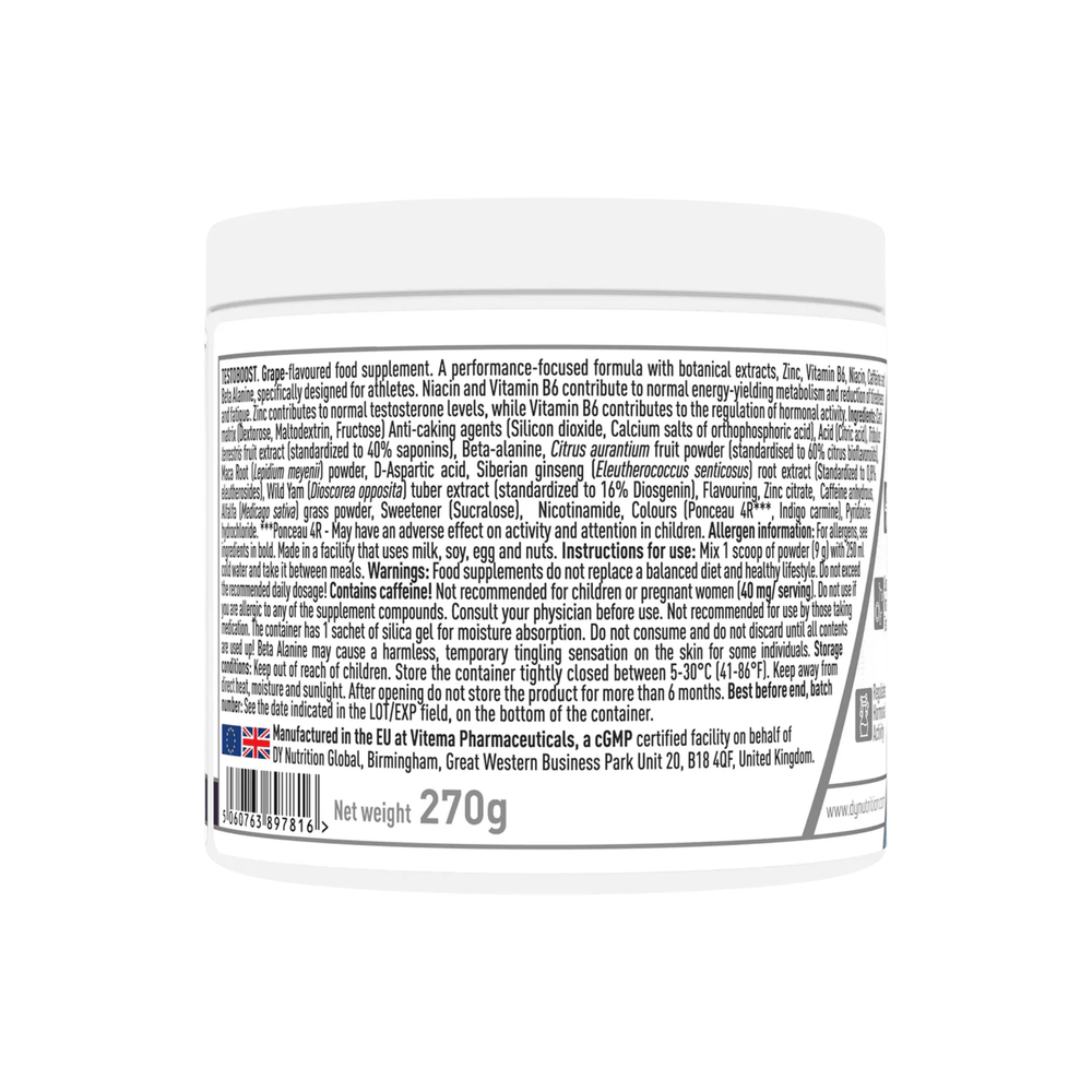Testoboost, DY Nutrition, 270g | Complex pentru bărbați