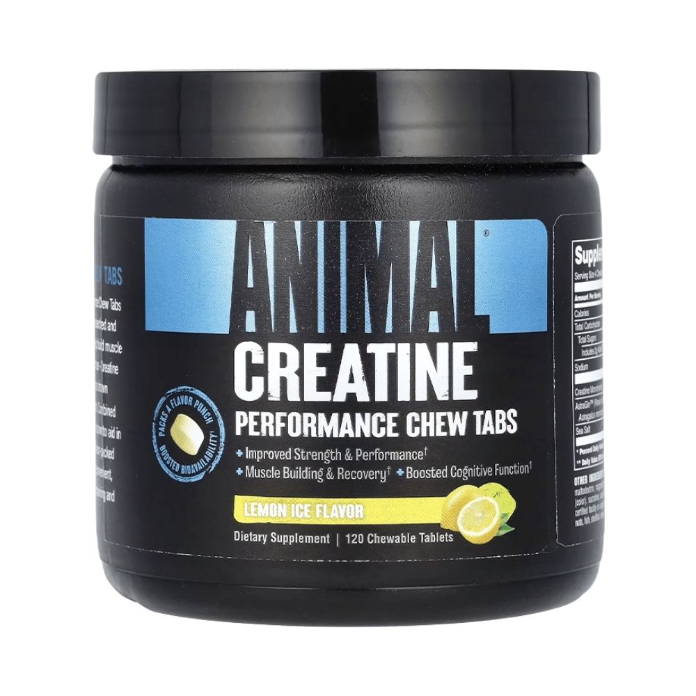 Animal Creatine Chews, Universal Nutrition, 120 tablete masticabile | Creatina