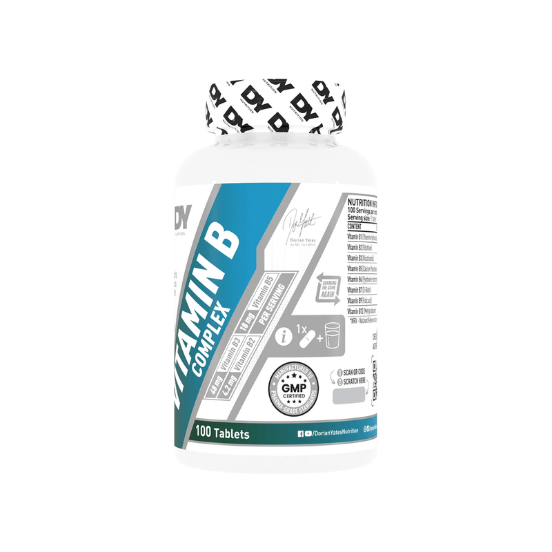 Vitamin B Complex, DY Nutrition, 100 de tablete | Supliment alimentar