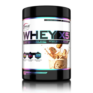 WHEY-X5, Genius Nutrition | Blend proteic din zer concentrat si izolat