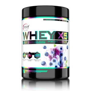 WHEY-X5, Genius Nutrition | Blend proteic din zer concentrat si izolat
