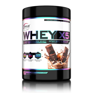 WHEY-X5, Genius Nutrition | Blend proteic din zer concentrat si izolat