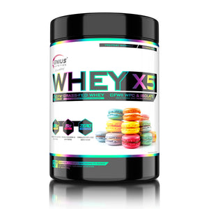WHEY-X5, Genius Nutrition | Blend proteic din zer concentrat si izolat