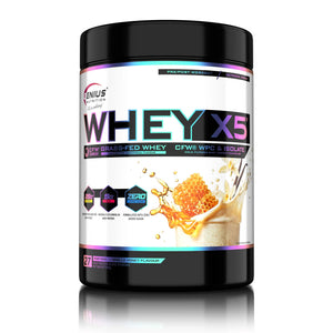 WHEY-X5, Genius Nutrition | Blend proteic din zer concentrat si izolat