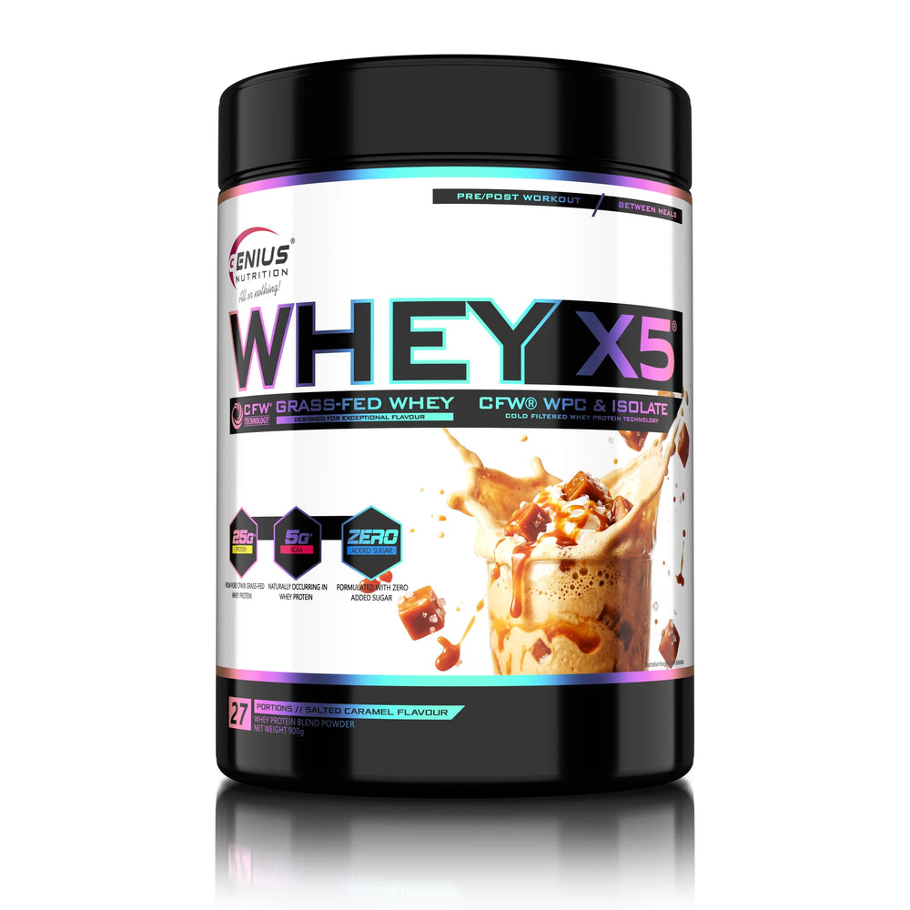 WHEY-X5, Genius Nutrition | Blend proteic din zer concentrat si izolat