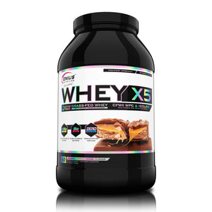 WHEY-X5®, Genius Nutrition, pudra, 2000g/60 serviri, Blend proteic din zer concentrat si izolat
