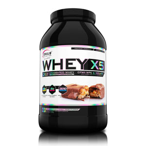 WHEY-X5®, Genius Nutrition, pudra, 2000g/60 serviri, Blend proteic din zer concentrat si izolat