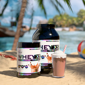 WHEY-X5®, Genius Nutrition, pudra, 2000g/60 serviri, Blend proteic din zer concentrat si izolat