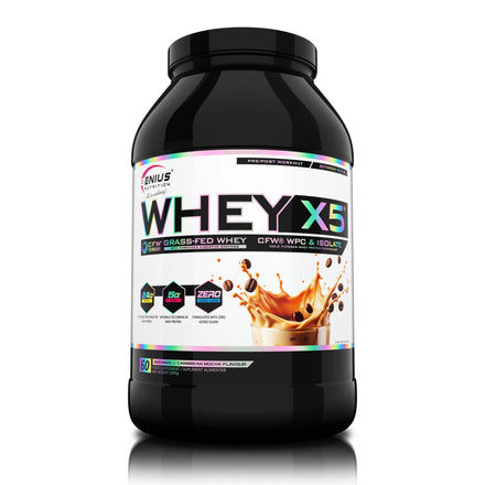 WHEY-X5, Genius Nutrition | Blend proteic din zer concentrat si izolat