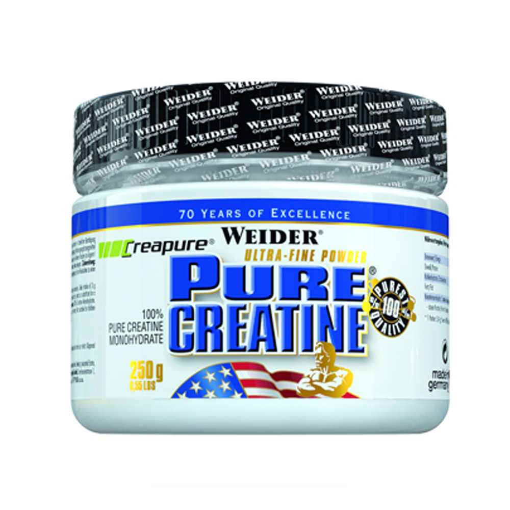 Pure Creatine Powder, Weider, pudra, 250g, creatina monohidrata Creapure