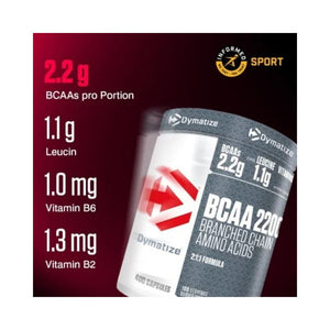 BCAA Complex 2200, Dymatize, 400 capsule | Aminoacizi 2:1:1 de L-Leucina, L-Izoleucina si L-Valina