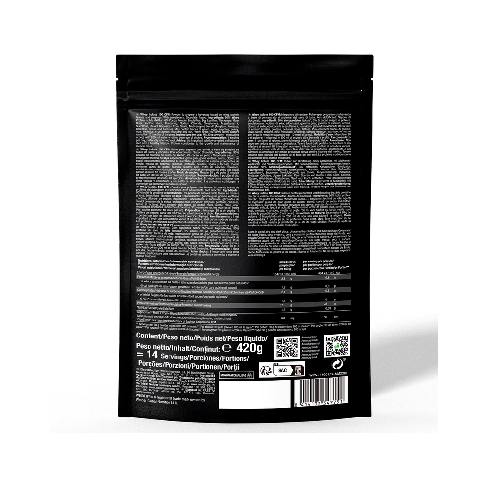 Isolate Whey 100 CFM, Weider | Izolat proteic din zer