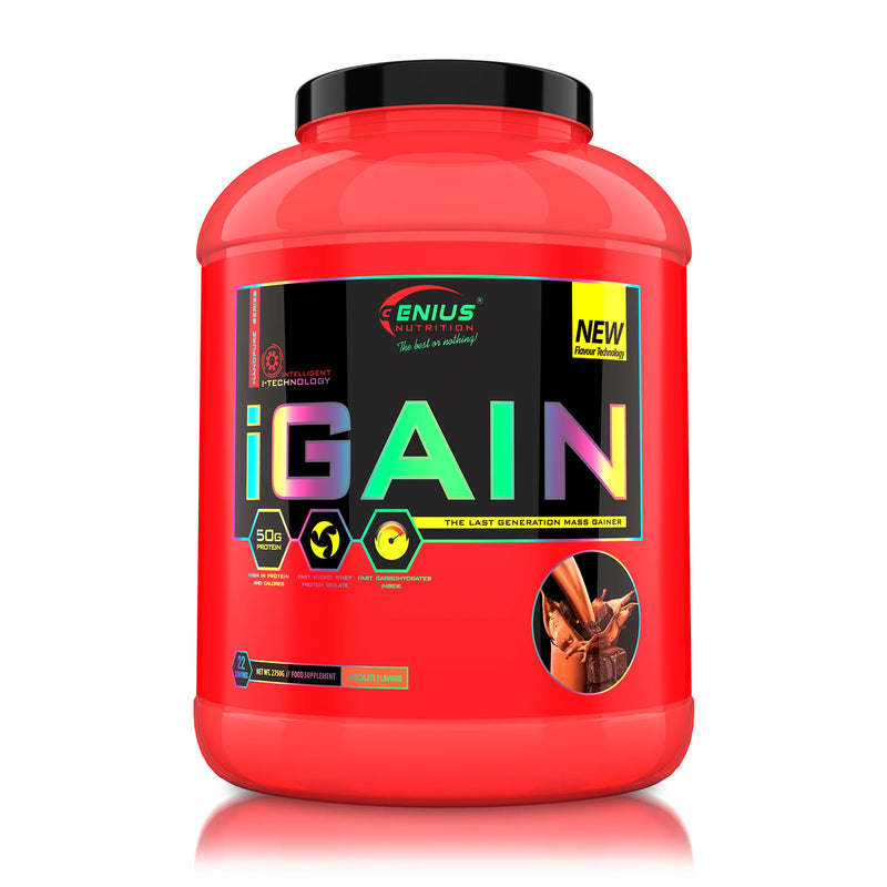 iGAIN 2750g/22 serviri, Genius Nutrition, Pudra | Mix pentru crestere musculara