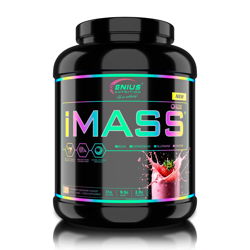 iMASS® 2500g/25 serviri, Genius Nutrition, pudra, Gainer crestere masa musculara