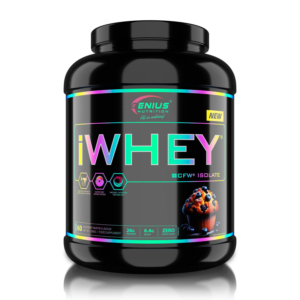 iWHEY® ISOLATE, Genius Nutrition, pudra, 2000g/60 serviri, Proteina izolata din zer
